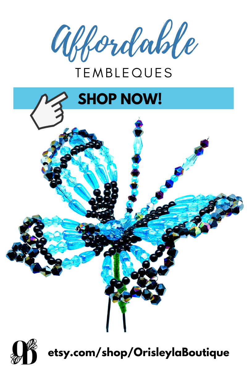 Panamanian Tembleques - Blue Butterfly